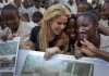 Colombian singer Shakira donating money to Haitian School Elie Dubois